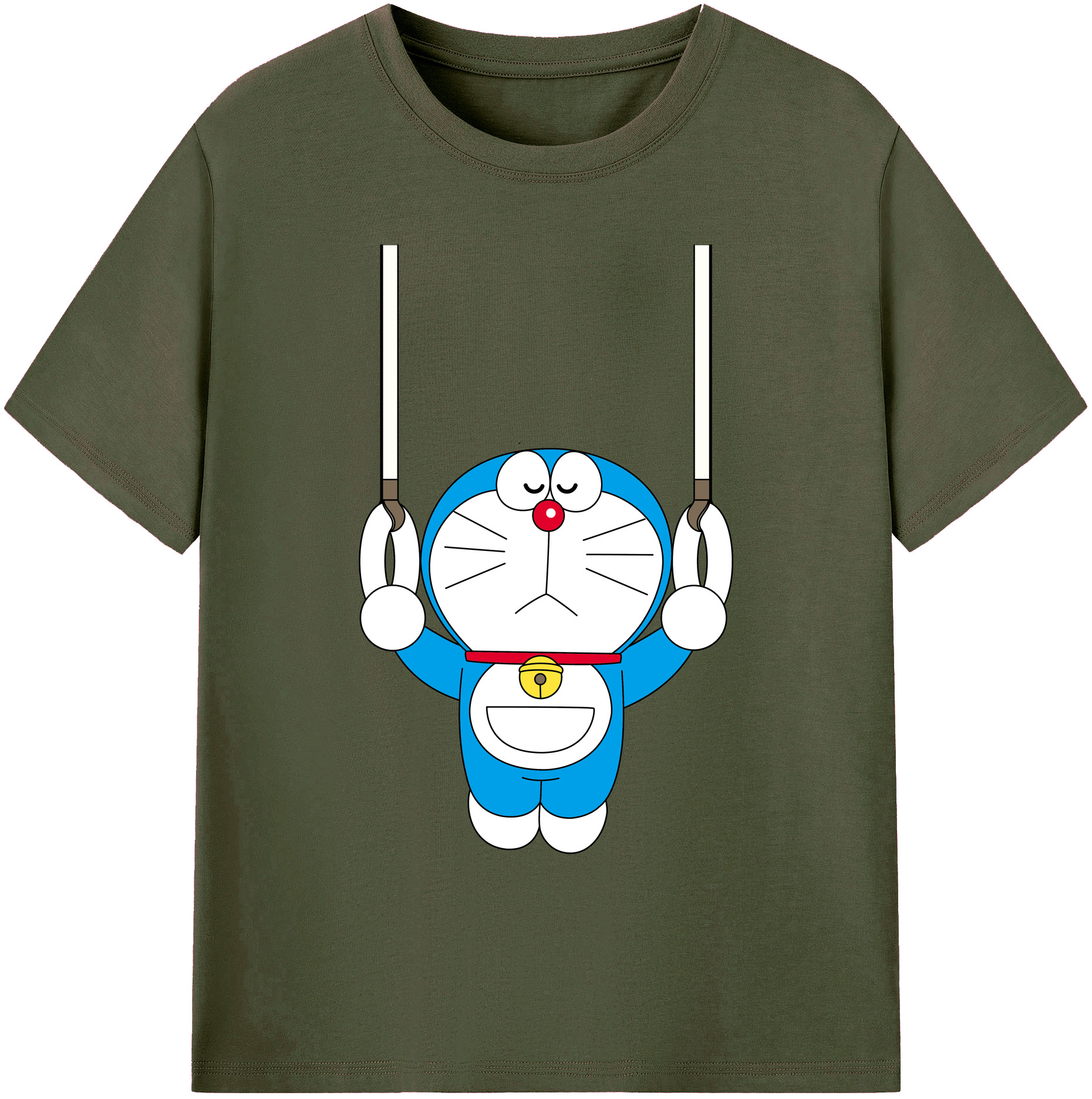 （画像用） ドラえもん Doraemon 綿100％ メンズ半袖Tシャツ｜肌触りやわらか＆通気性